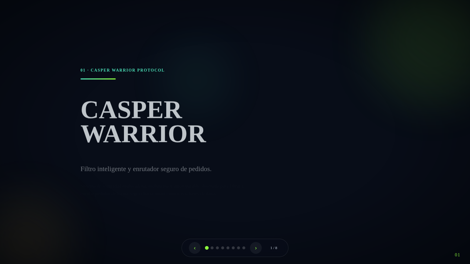 Vista previa de la presentación Casper Warrior Protocol